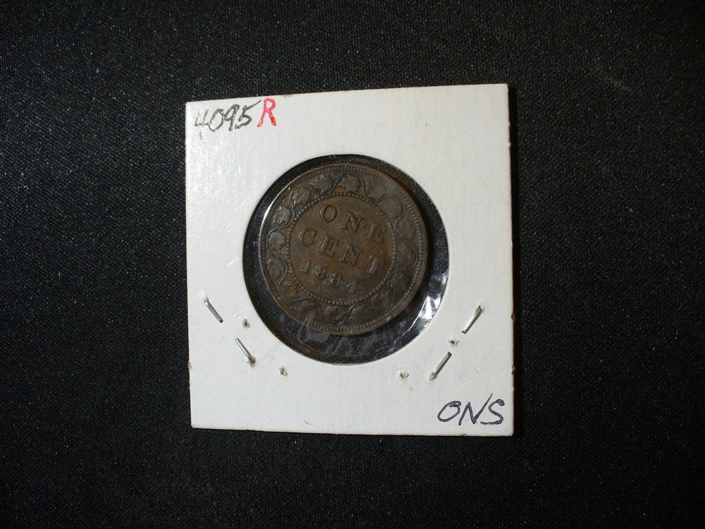 Canada 1884 Large Cent Bronze Coin