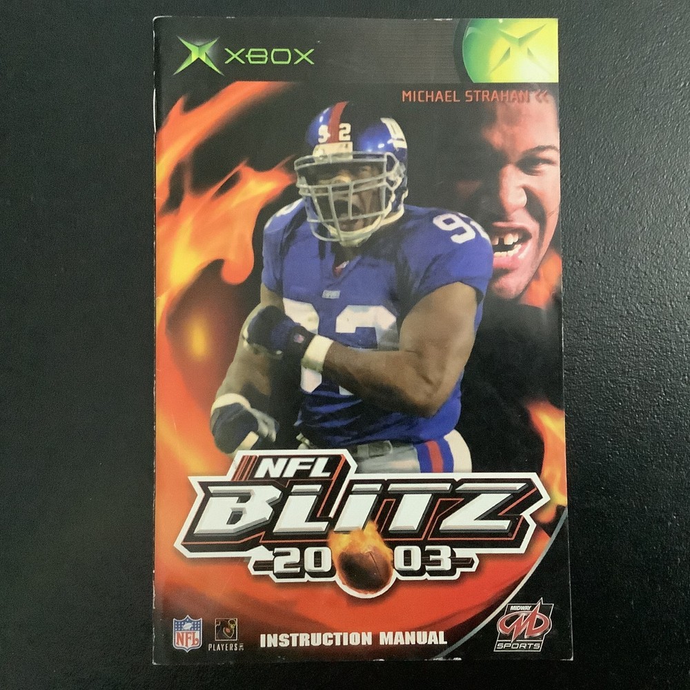 NFL Blitz 2003 Microsoft XBOX Instruction Manual Only