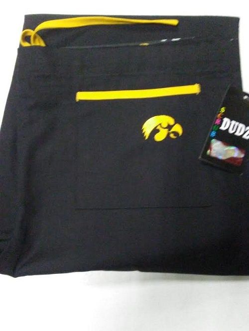 NEW IOWA COLLEGIATE SCRUB PANT-LARGE
