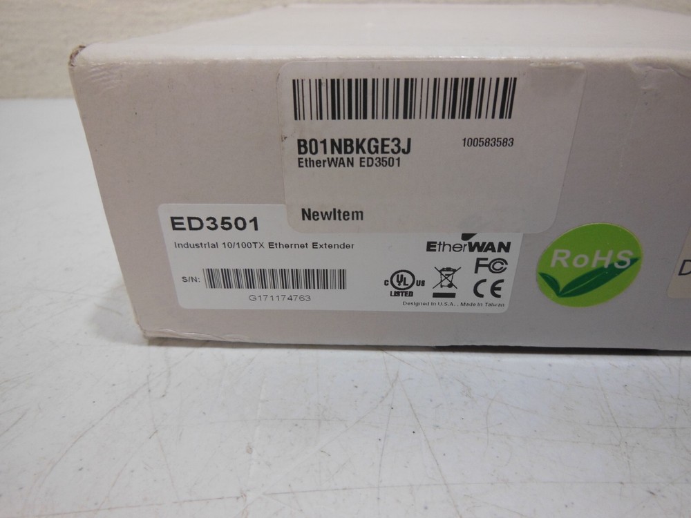 EtherWAN ED3501 Series 10/100TX Ethernet Extender - New