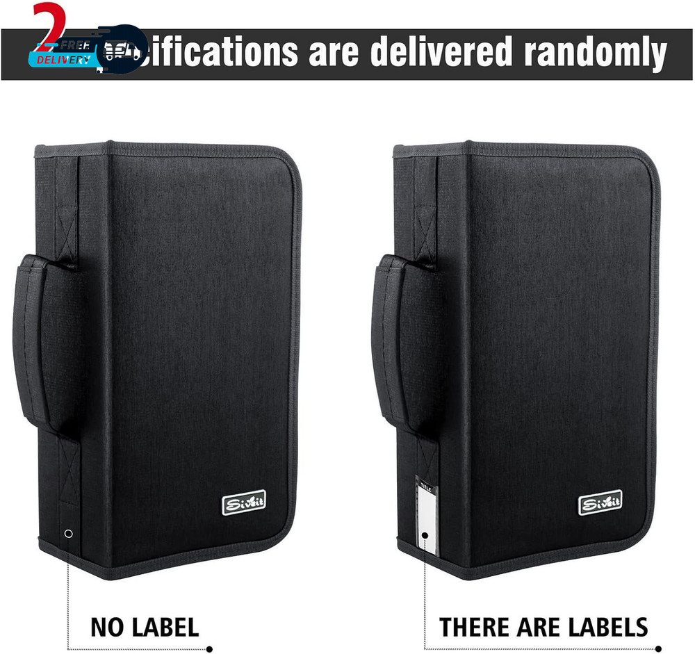DVD Case 128 Capacity CD/DVD Case Wallet Binder Storage Holder