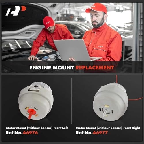 Front Left and Right Engine Motor Mount Kit Compatible with Audi A6 2006