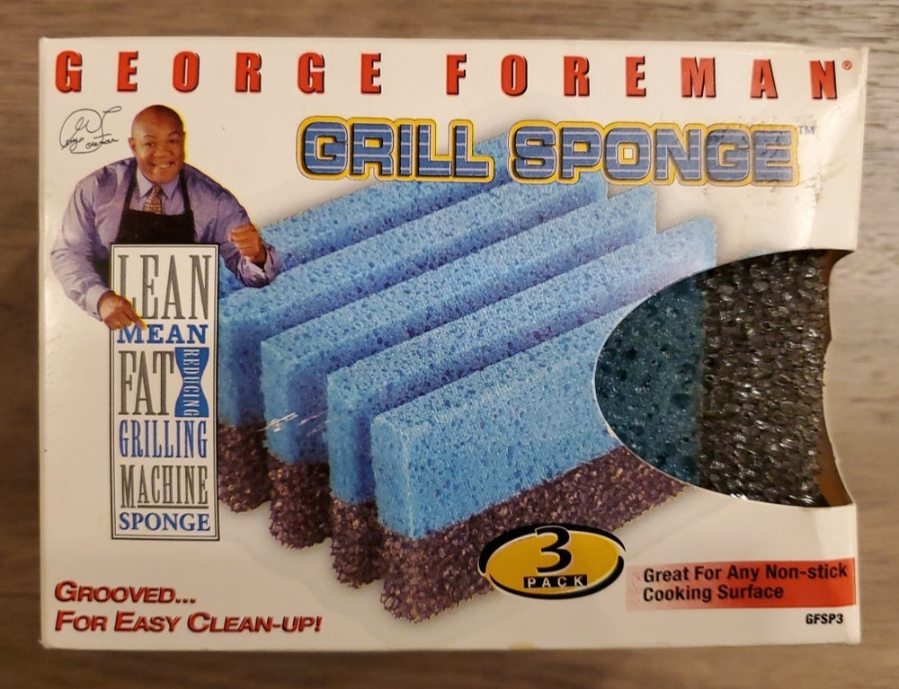 George Foreman Lean Mean Fat Reducing Grilling Machine Cleaning Sponges