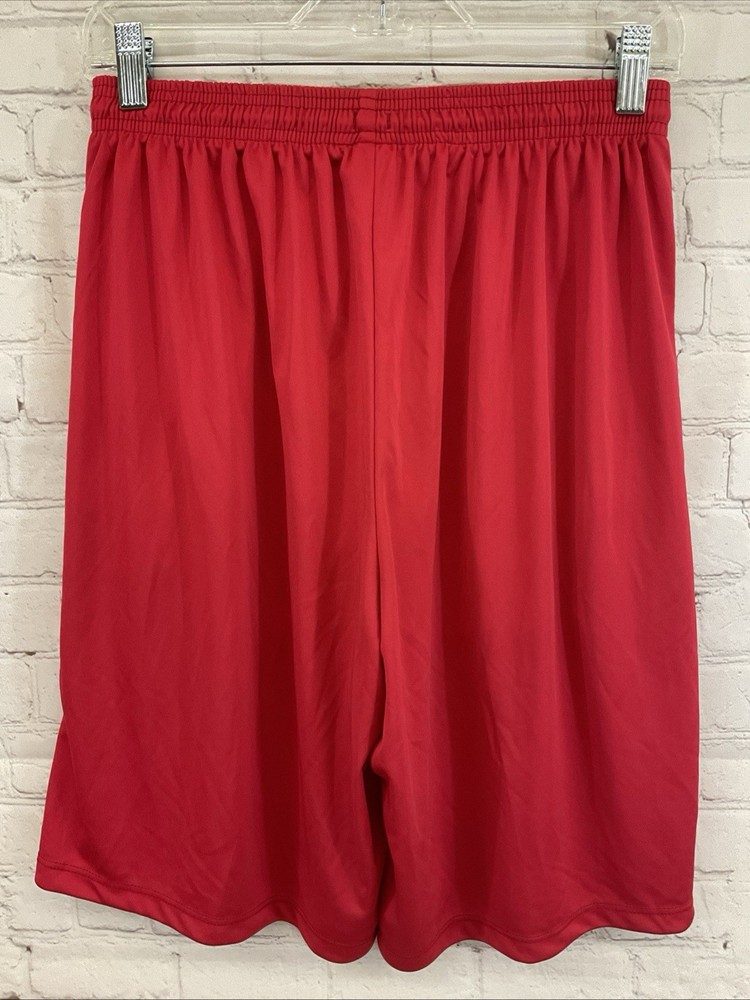 A4 38997 Men's 100% Polyester Lightweight Athletic Shorts Red US Medium