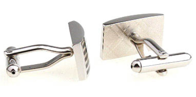 Cufflinks.Direct Classical & Stylish Hard Wearing Black Stripe cufflinks