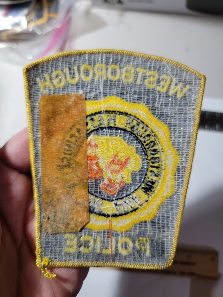 MK1 B3 Police patch Massachusetts Westborough