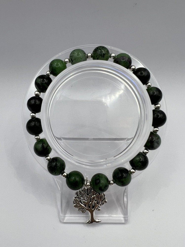 Authentic Ruby Zoisite 8mm Crystal Bracelet