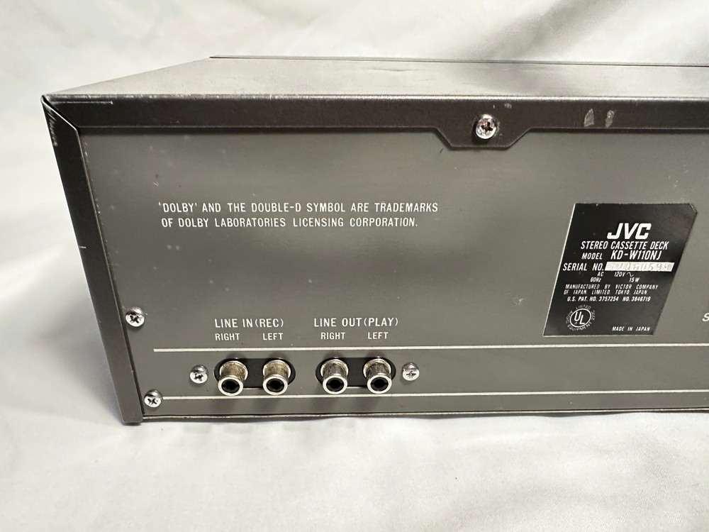 JVC KD-W110 Dual Cassette Deck