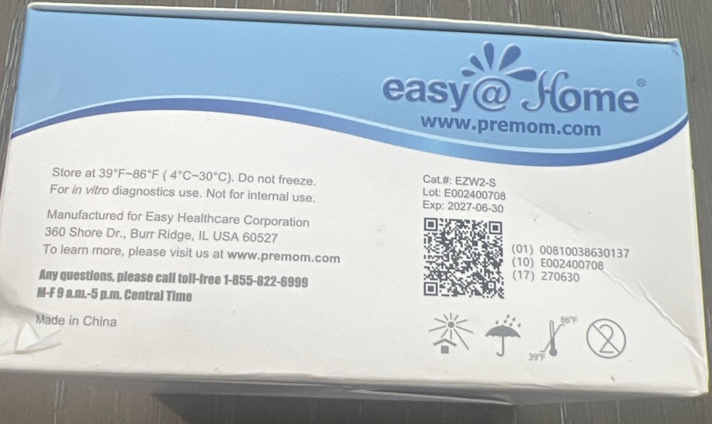 easy@Home. 50 Ct Ovulation Test Exp 2027/06/30