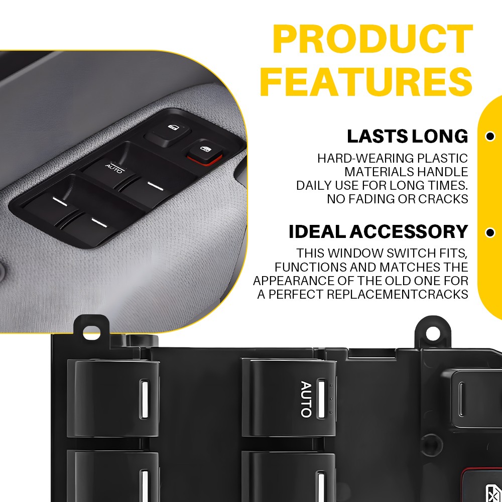 Electric Power Master Window Control Switch Front Driver For Honda Fit 2009-2014