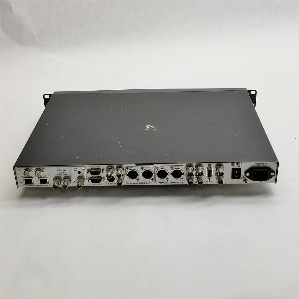 Harmonic IRD-2900 Professional Integrated Decoder/Receiver Scopus IRD-2991 Rev D