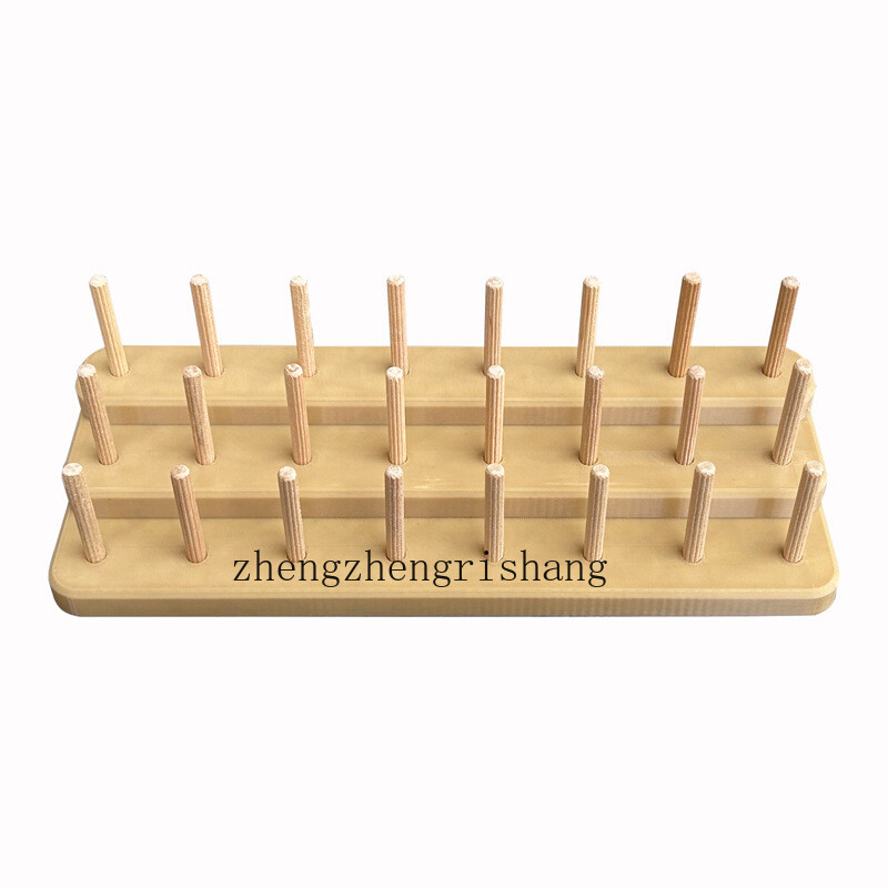1 Set Wood Rack for Holding Threads Spools Fly Tying Crafting Thread Holder Tool