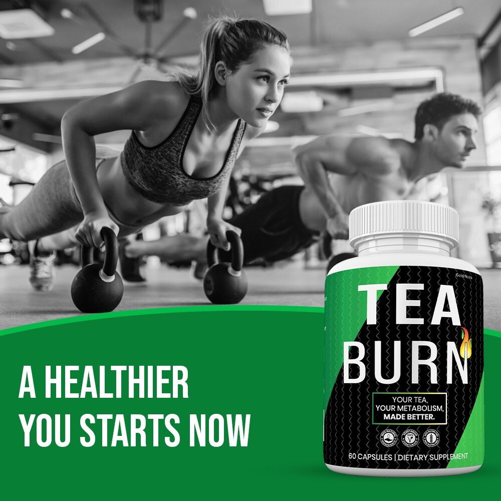 (2 Pack)Tea Burn, Powerful Formula, Effective for Women and Men.