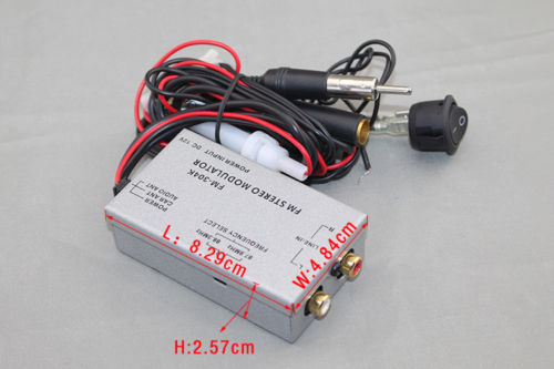 Fm Modulator Radio Rca Aux Input Adapter Wired 3.5Mm Rca Transmitter