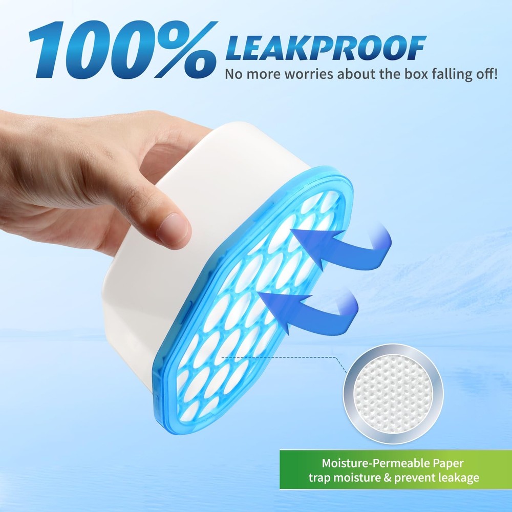 Ksend Moisture Absorbers, 24 Pack, Compact Dehumidifier for Closet, Efficient Hu