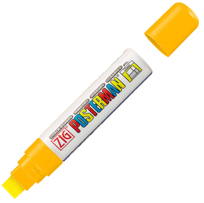 Yellow Posterman Waterproof Pen - 15mm Nib