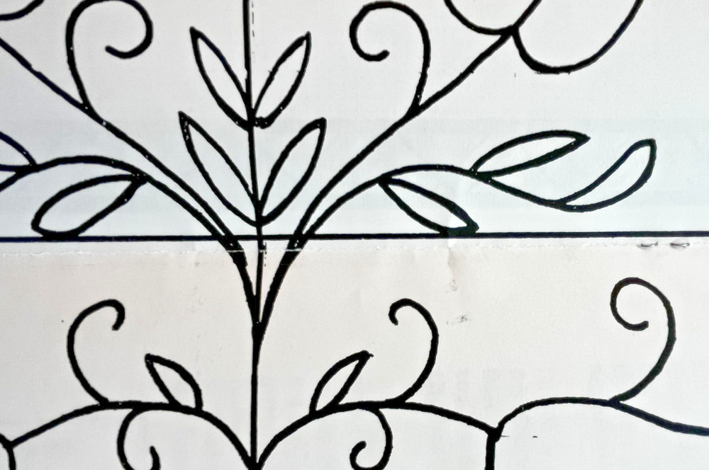 Friends in Needlework Fanciful Flowers drawn thread/fabric and blackwork pattern