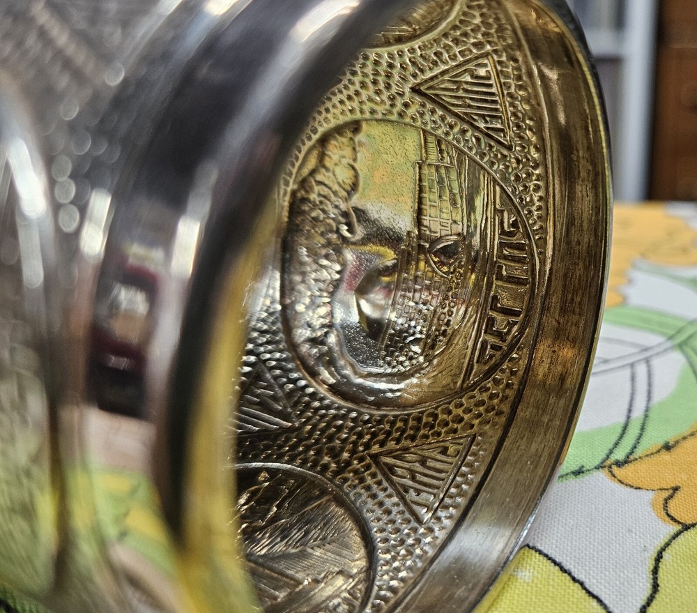 Silver Plated Tea Cup Holder - Made In Israel