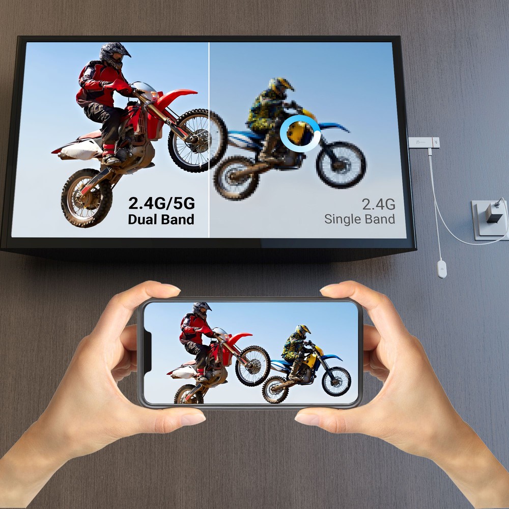 j5create - ScreenCast 4K Wireless Display Adapter - White