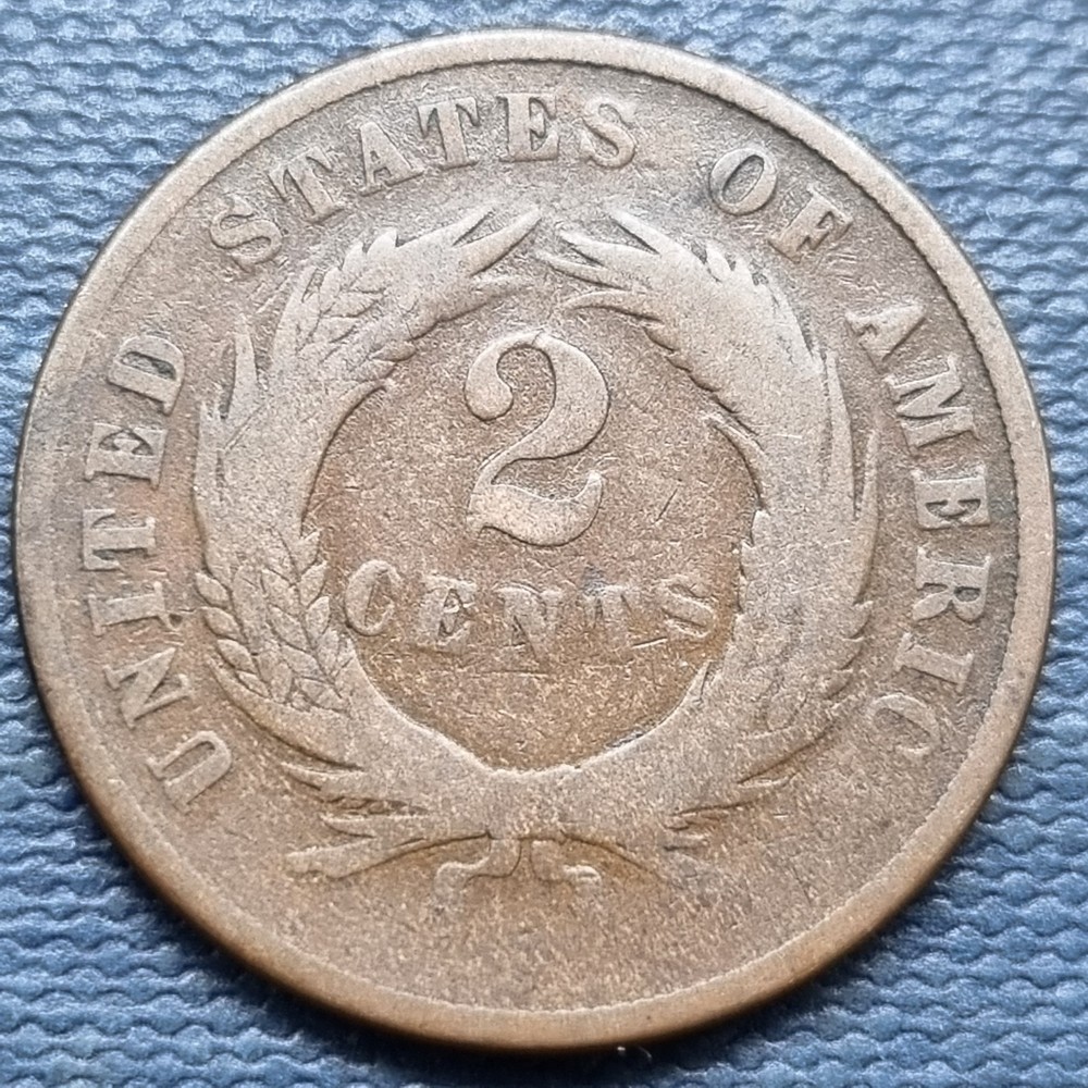 1868 Two Cent Piece 2c Type Coin Better Grade #97007