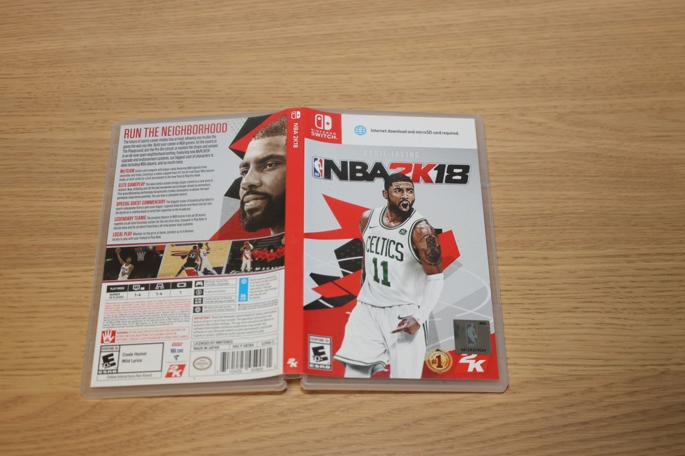 NBA 2K18 Nintendo Switch Original Case Only No game