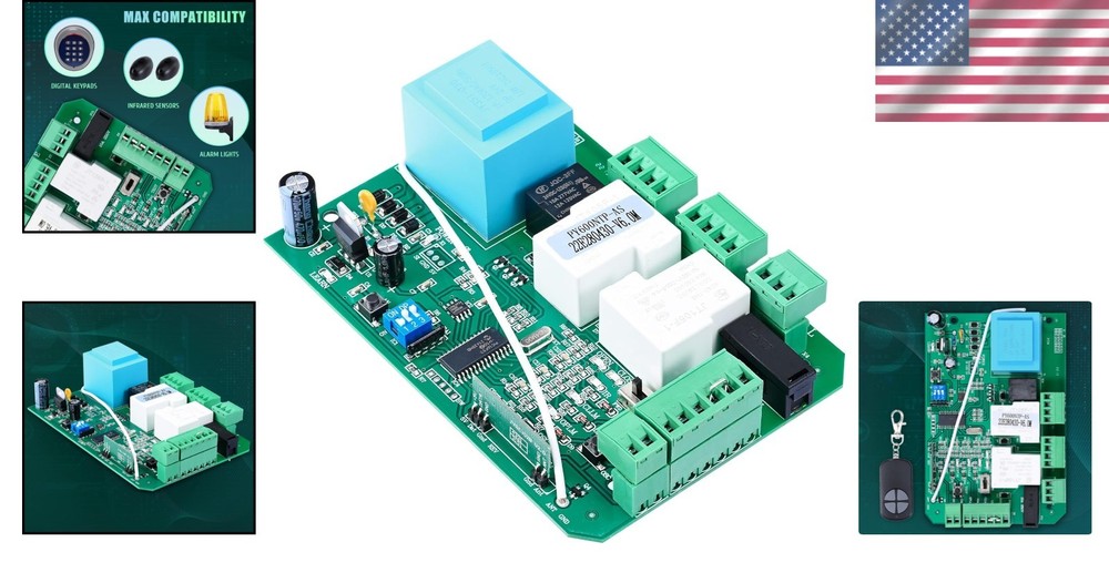 Sliding Gate Motor Controller with Rolling Encryption and Remote Access