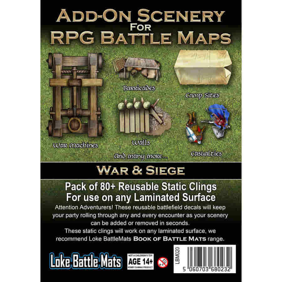 Add-On Scenery for RPG Battle Maps War & Siege