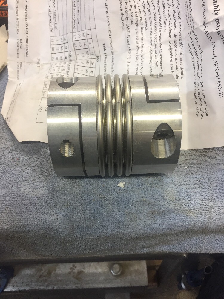 Gerwah Metal Bellows Coupling B-Axis Motor Coupling 10366 New Coupler