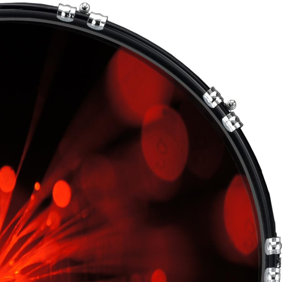20" Custom Bass Kick Drum Front Head Graphic Graphical Sparks 2
