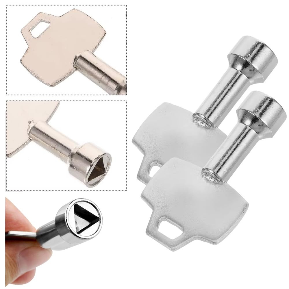 TorSor 5 Pack Trash Can Key Utility Keys Triangular Socket Key Electrical Cab...