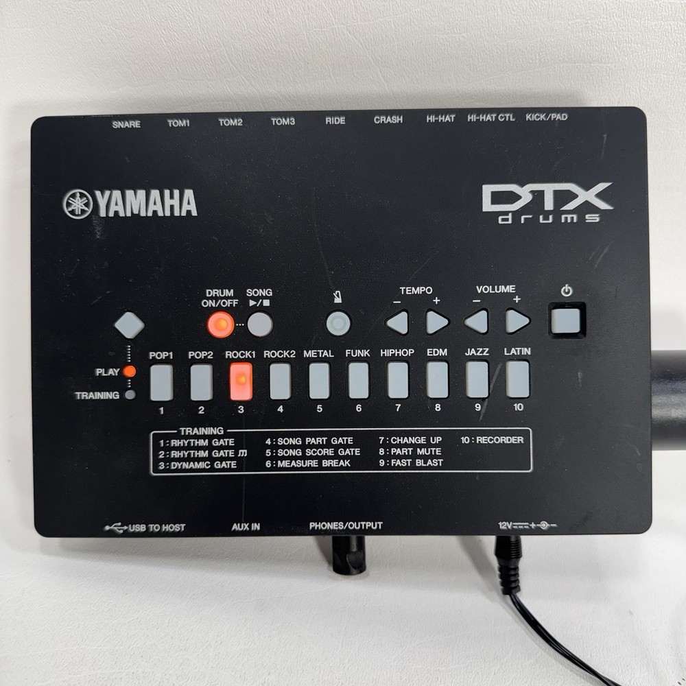 Yamaha DTX402K Drum Set Trigger Electronic Module Control Panel w/ Power Cable