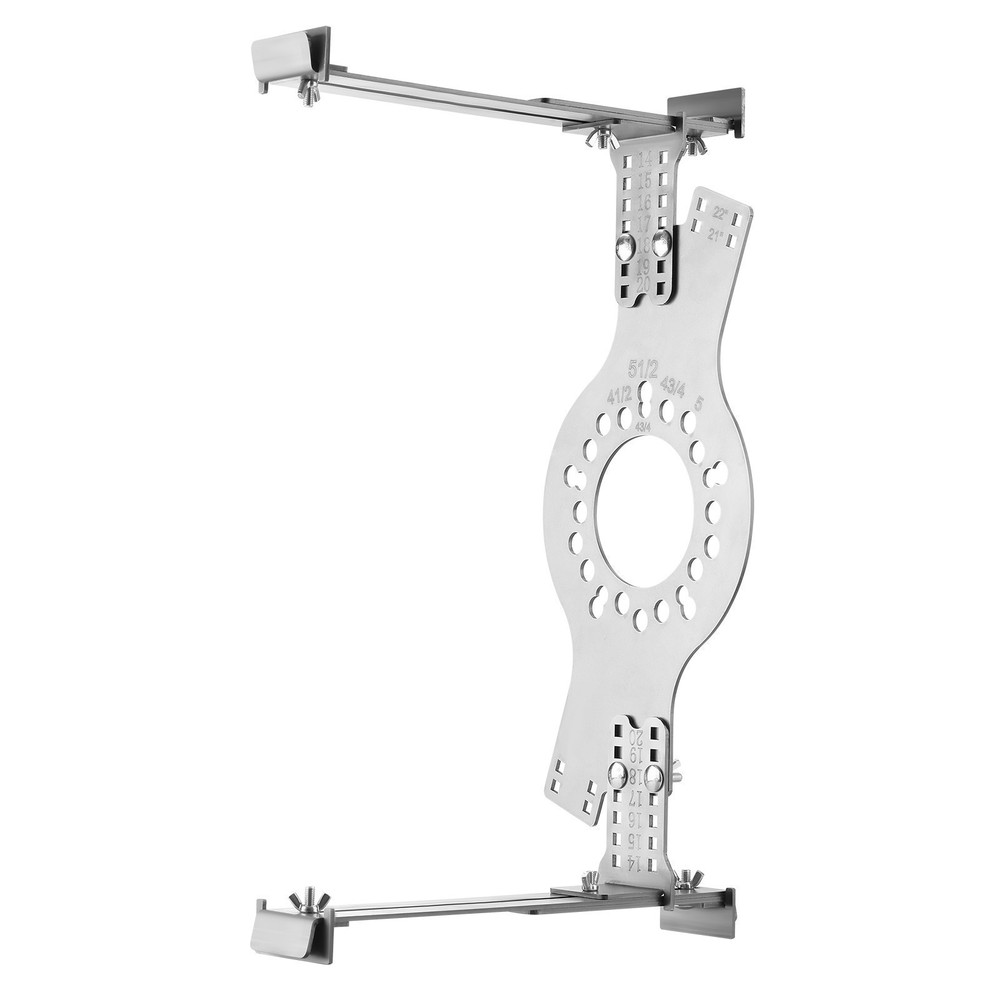 Tire Size Fit Test Measuring Mockup 14"-20" 5-Lug Pattern Silver US