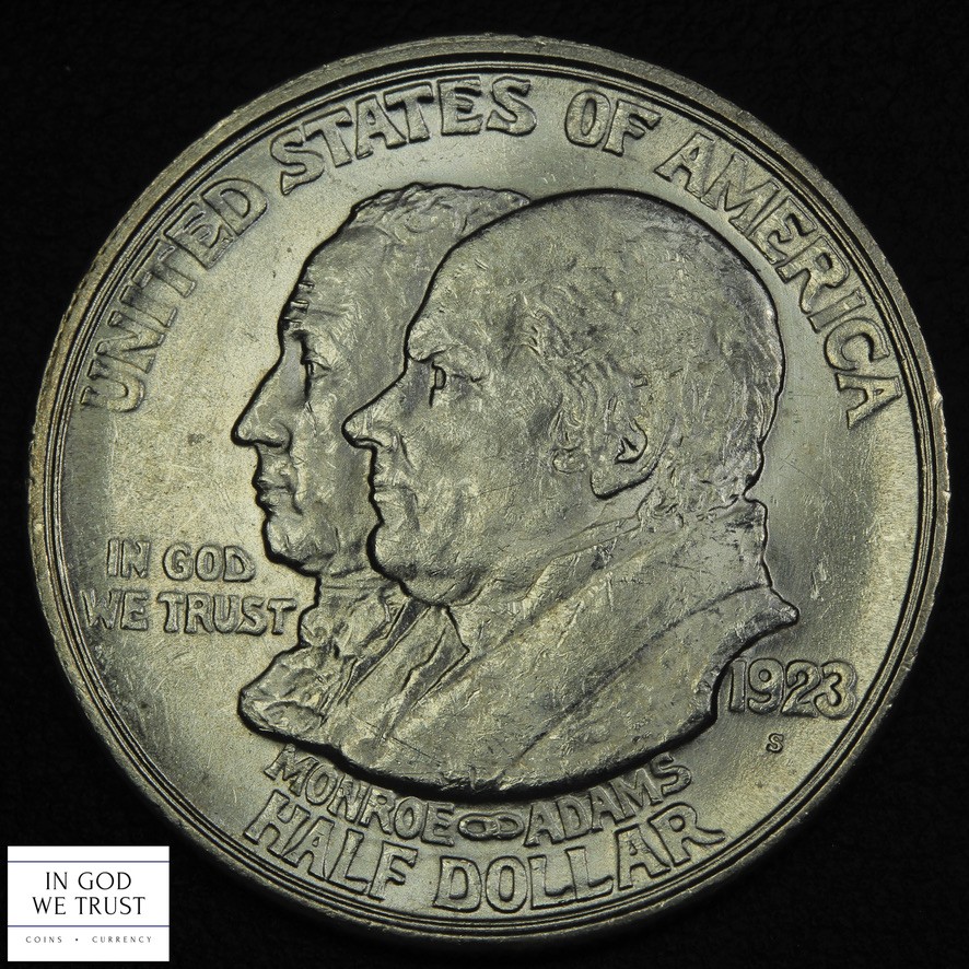 1923 S Monroe Doctrine Commemorative Silver Half Dollar 50C (MS BU)