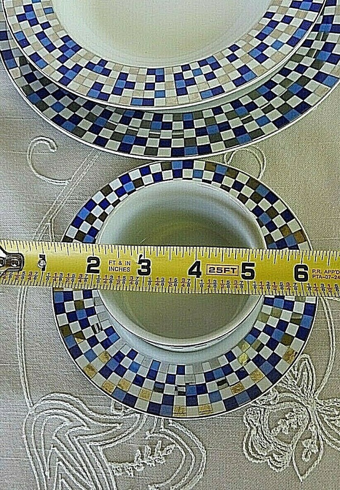 DESIGN GUILD Avalon Blue Place Setting 5 Pieces