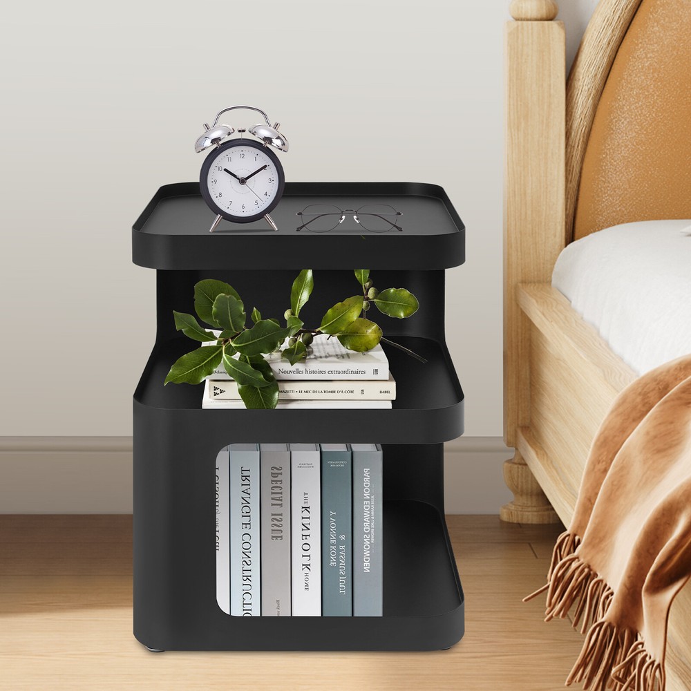 Modern Side Table, Metal Nightstand, Modern End Table