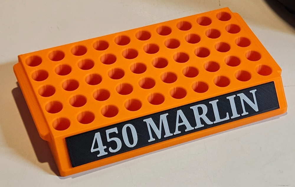 Reloading Tray for 450 Marlin or similar size - Select Color