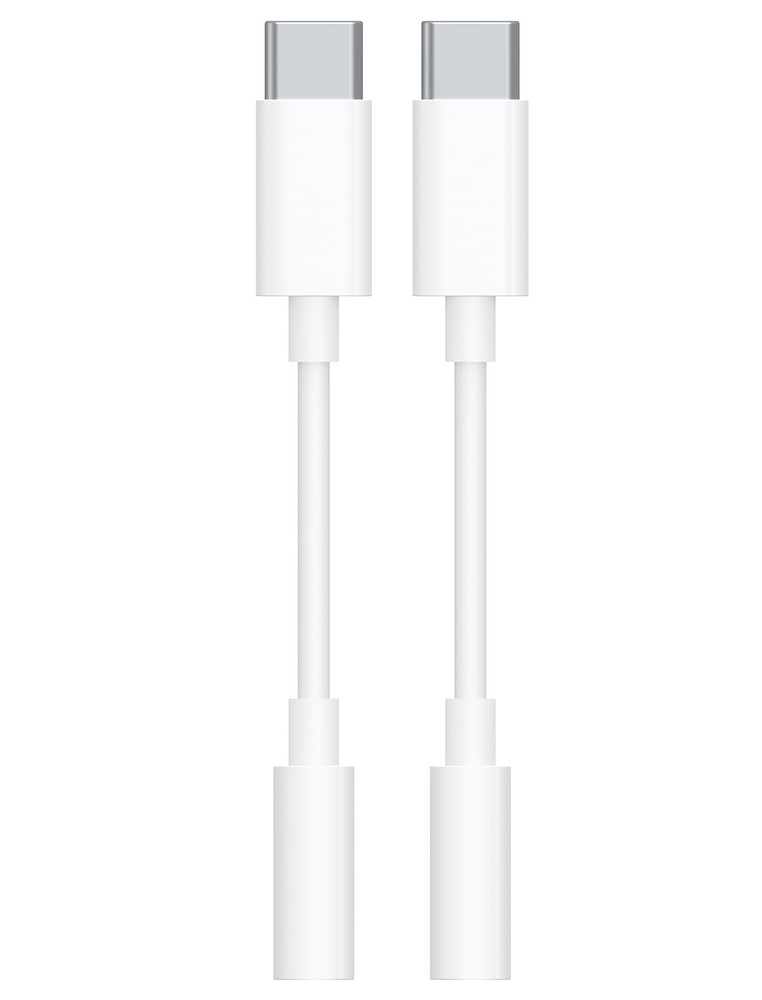USB-C to 3.5mm Audio Headphone Adapter - HiFi 2 Pack 2Pack*USB-C, White