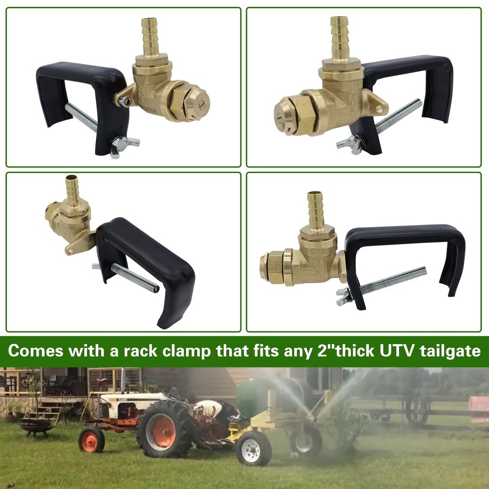 Boomless Sprayer Nozzle ATV Point Type Spray Head Up to 31 FT Spray Width