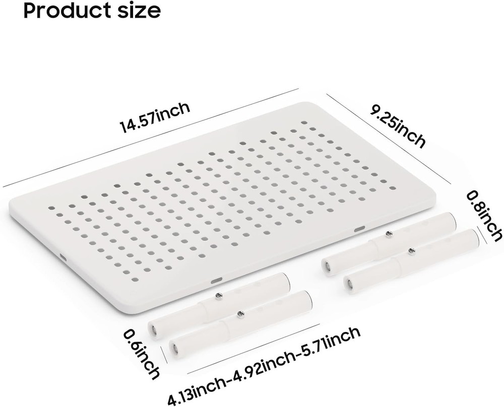 Adjustable Automatic Cat Feeder Stand - Non-Slip Elevated Holder White Only