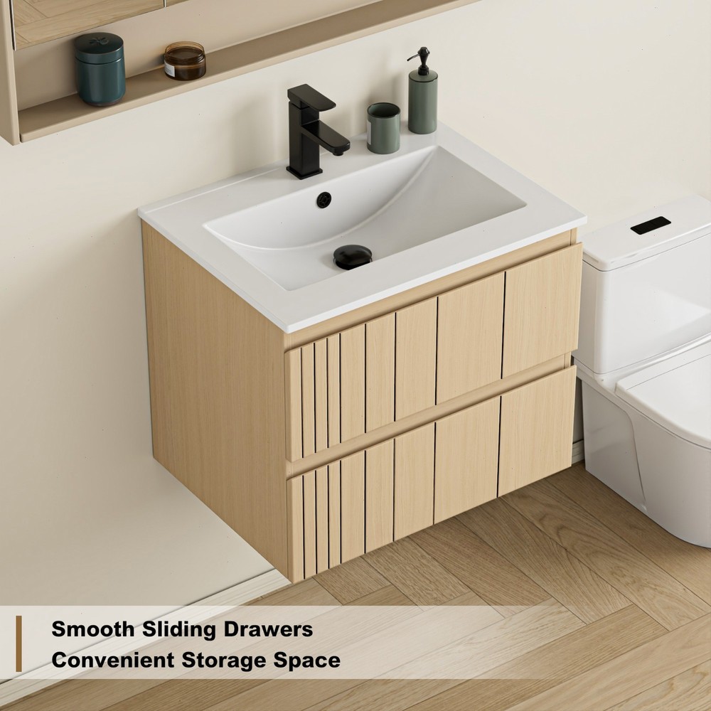 Wall Mounted Bathroom Vanity With Sink