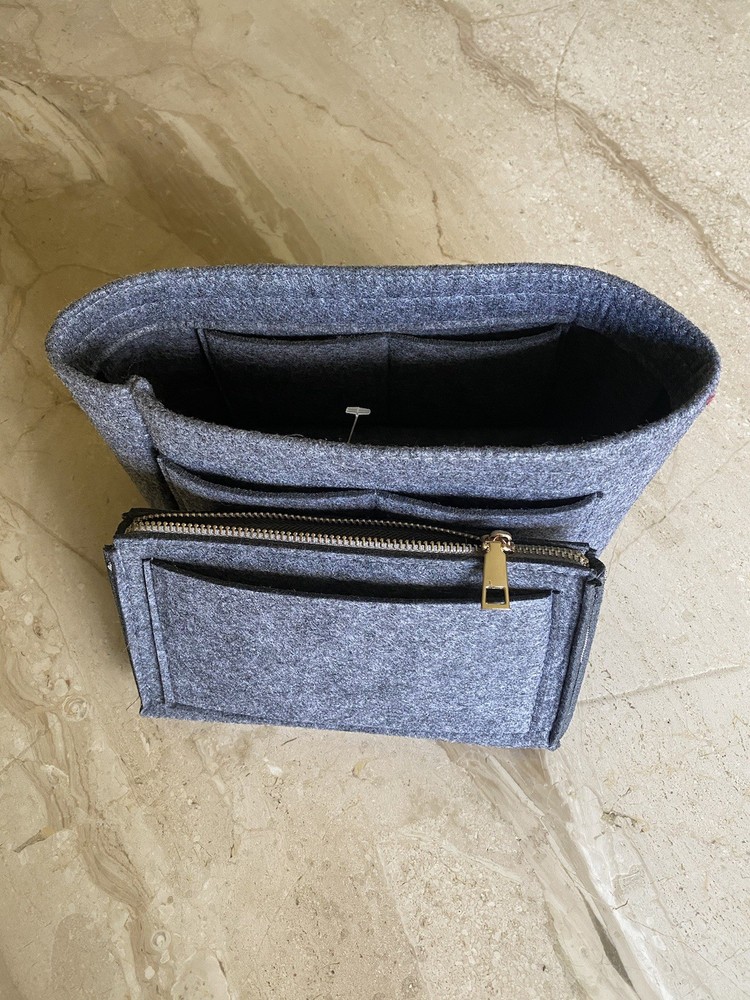 Purse Handbag Organizer Grey 2 Pc Set