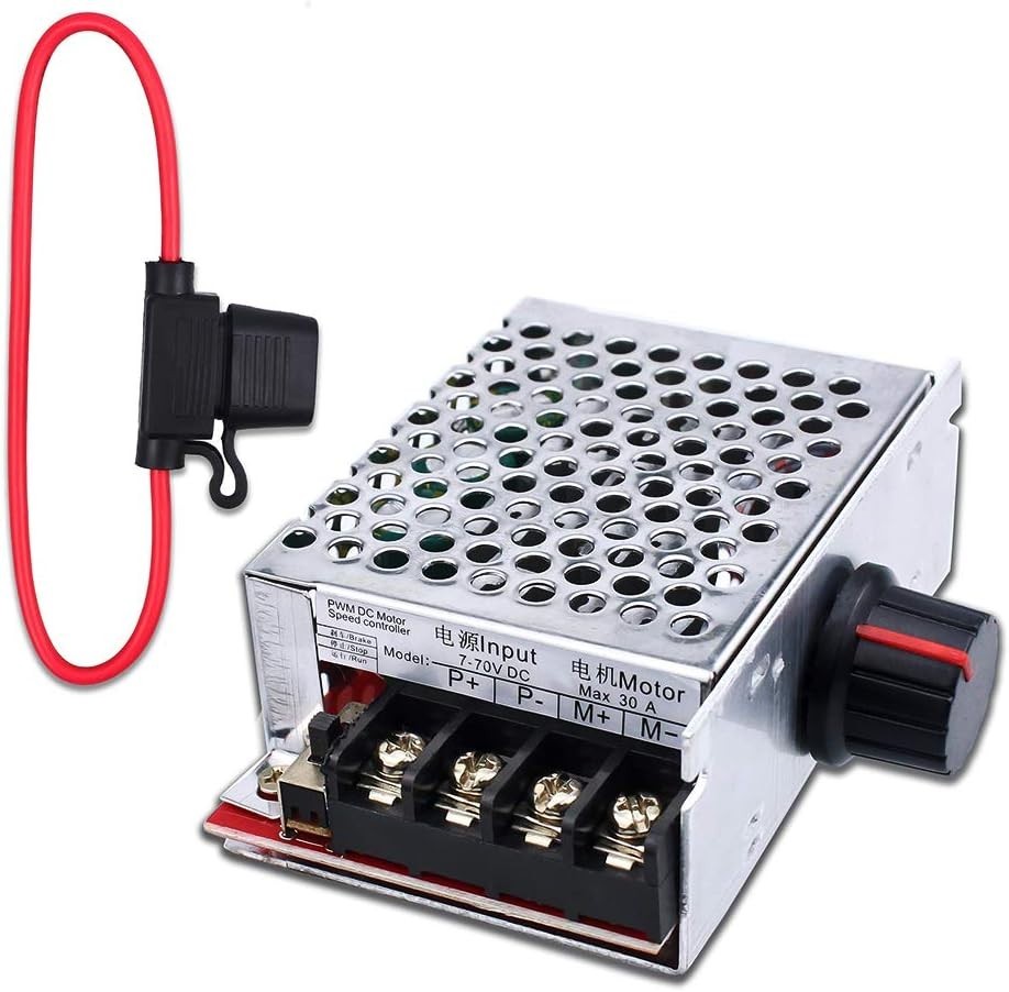 Compact 7-70V 30A PWM Speed Controller for 12V to 48V Motors – Efficient Control