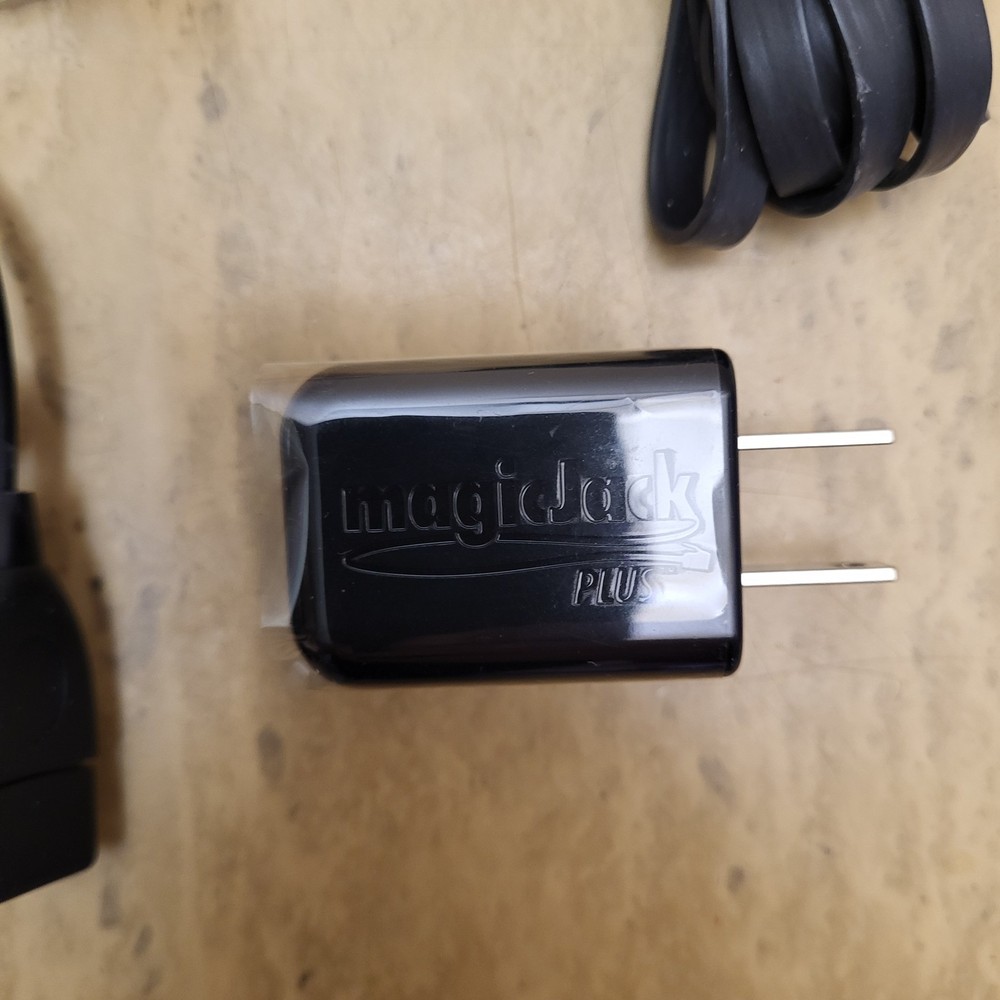 MagicJack PLUS VoIP Phone Adapter Complete with All Cables & Power Open Box
