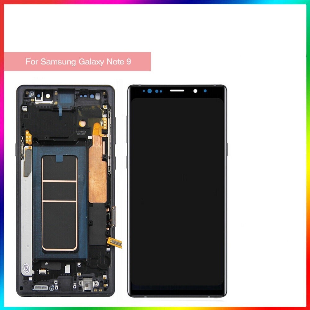 For Samsung Galaxy Note 9 N960 OLED LCD Touch Screen Digitizer frame Replacement