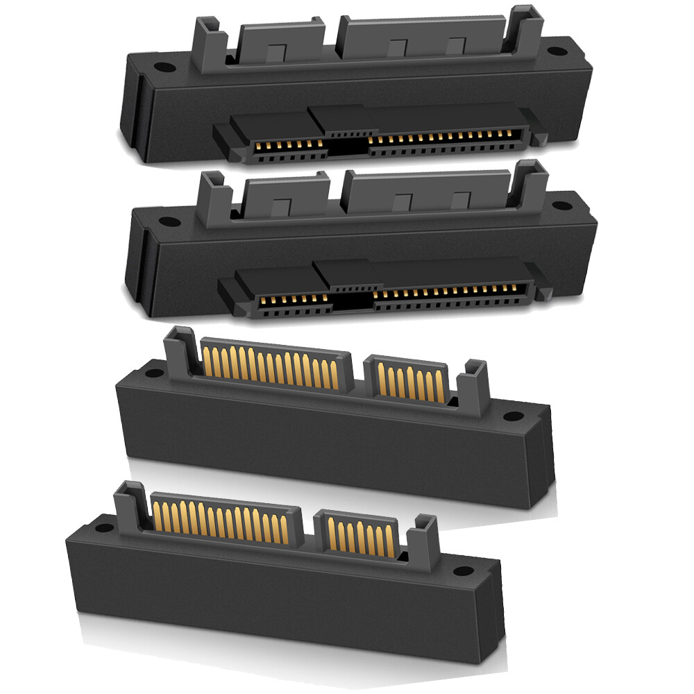 4pcs SFF-8482 Computer Cable Connectors SAS to SATA 22 pin HDD Raid Adapter