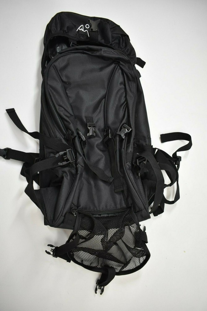 Black Unisex Utility Backpack Outer & Inner Pockets Durable Adjustable Straps