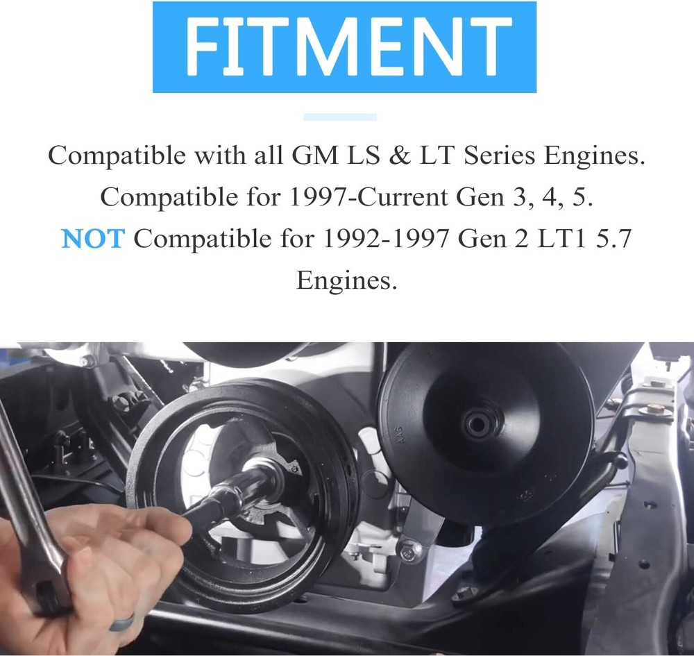 Crank Install Tool Harmonic Balancer Puller Fit for GM LS LT Engines