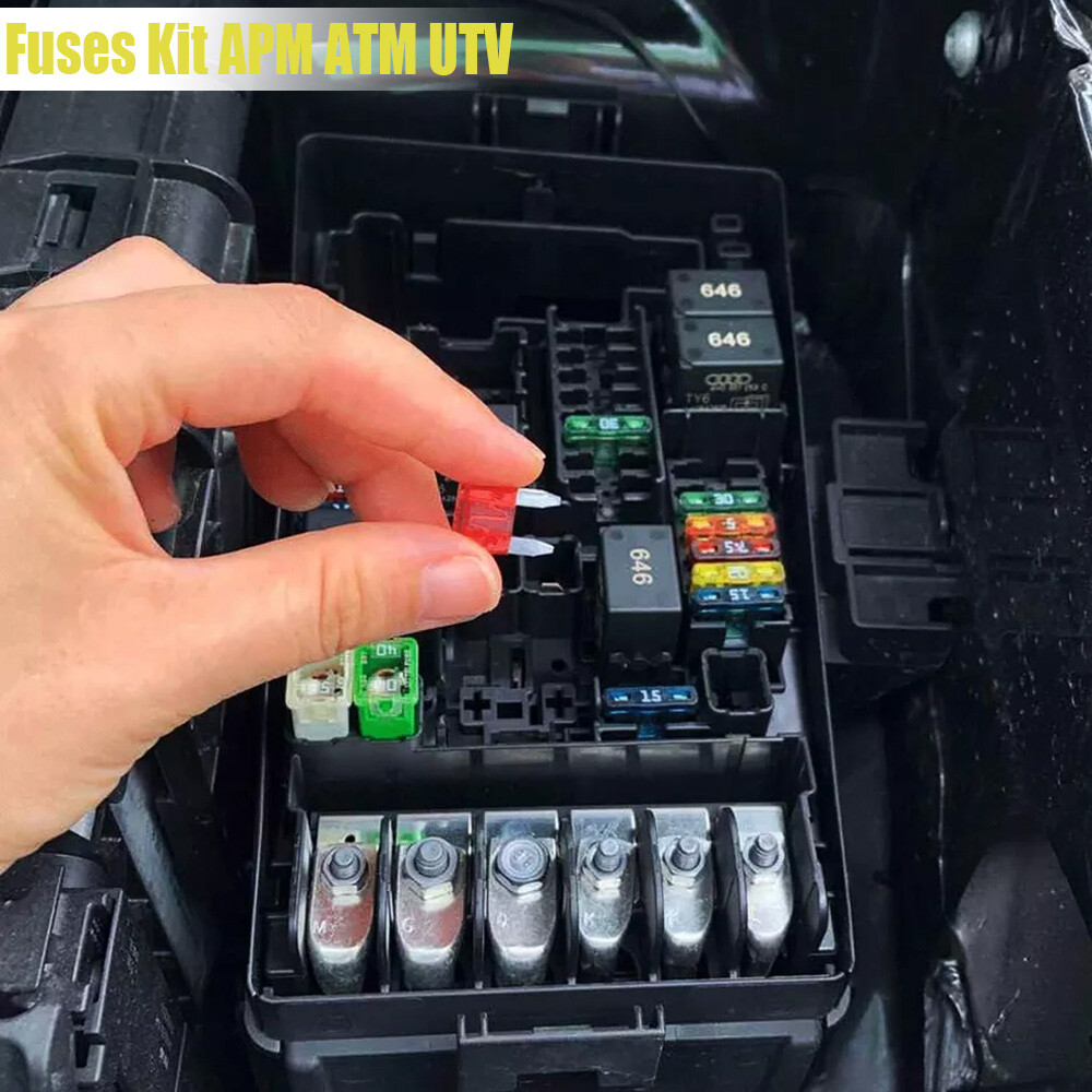120PCS Micro Blade Fuse Assorted Kit Mixed Low Profile Mini Car Van Auto 5A-30A
