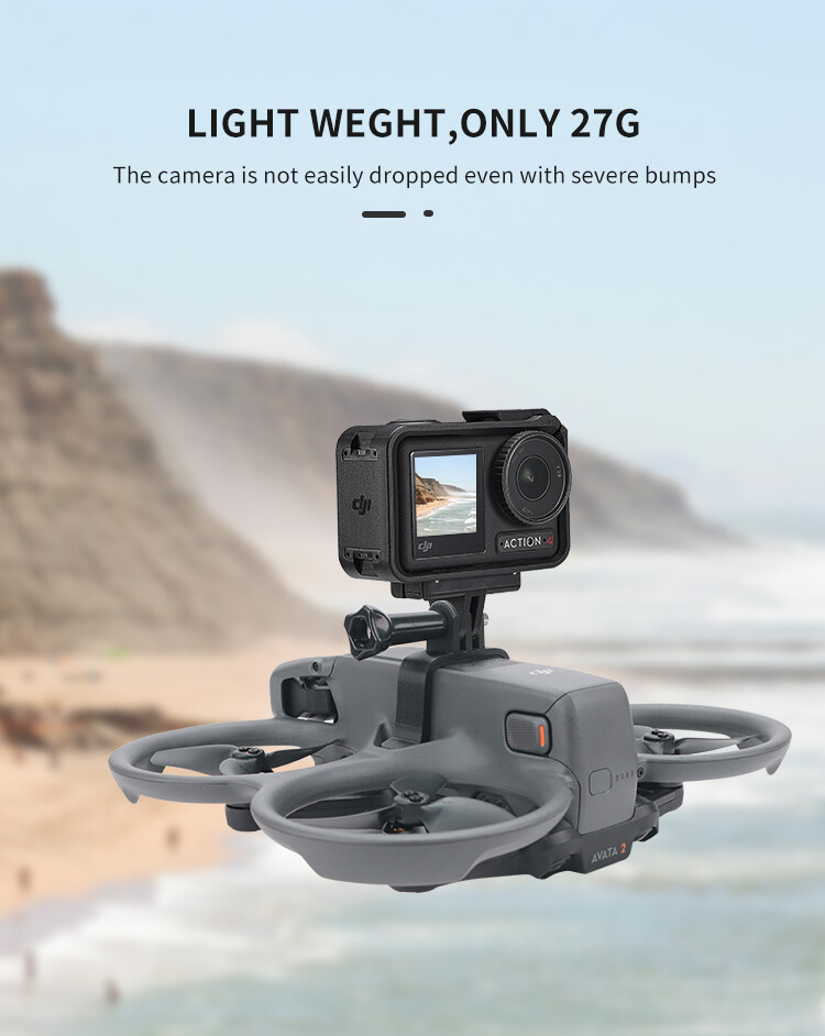 For DJI Avata 2 Transit Camera Transfer Sport Camera Upper Expansion Bracket