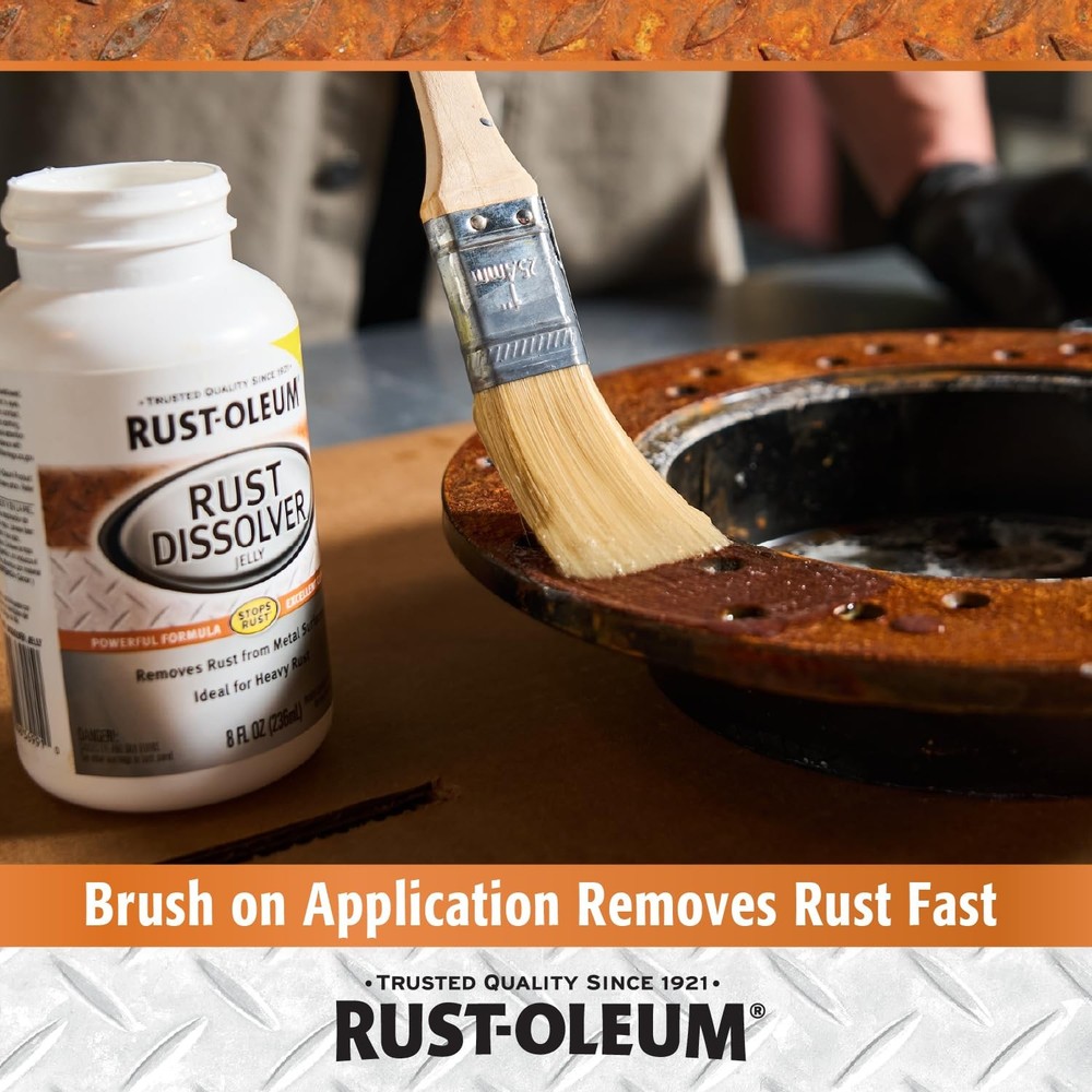Rust Oleum Rust Dissolver Jelly 8 Fl Oz Fast Acting Easy No Scrub Rust Remover